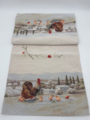 ROOSTER IN FIELD, runner διακοσμητικό - Image 3