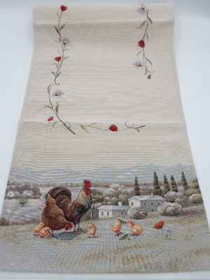 ROOSTER IN FIELD, runner διακοσμητικό - Image 4