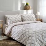 ROMBI BEIGE, σετ σεντόνια