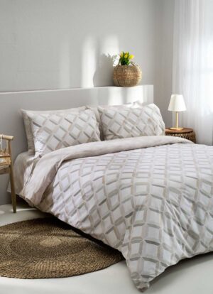 ROMBI BEIGE, σετ σεντόνια